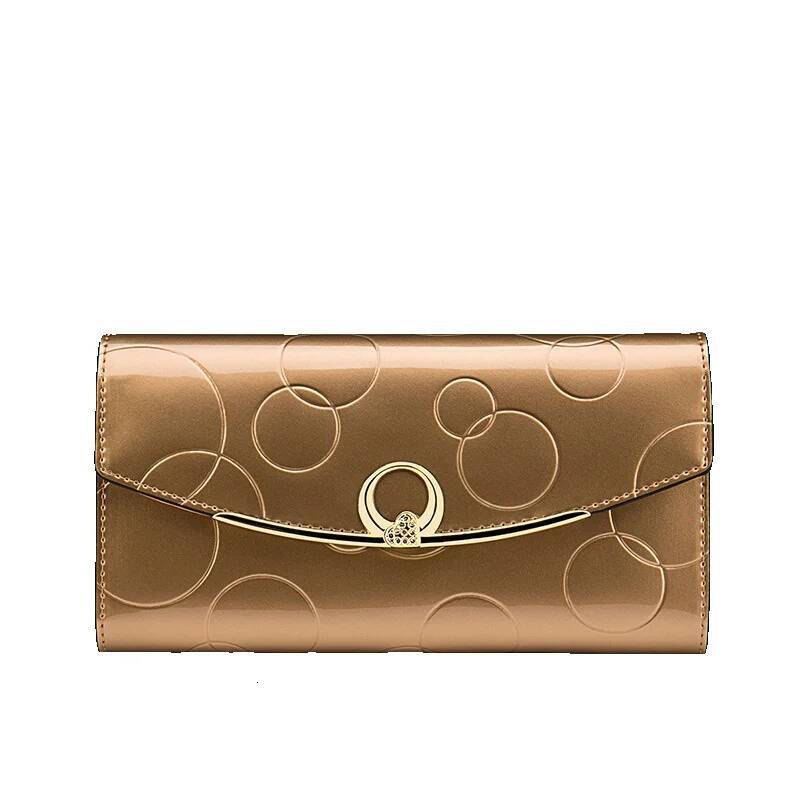 Free Shipping Designer Wholesale Women's Wallet Genuine Leather Long Large Capacity Multi-functional Simple Luxury Bag Elegant Women's Ticke