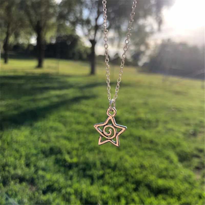 New Silver Color Star Necklaces Chain Pair of Celestial Best Friends Celestial Gift for Friend Long Necklaces Pendants Men WenC250617