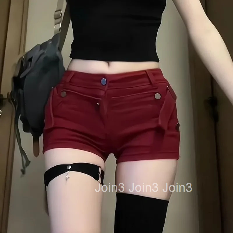With Waist Pocket Short Jean Pants Woman Booty Tight Micro Mini Skinny KDenim Shorts for Women pop Streetwear Casual Summer XXL