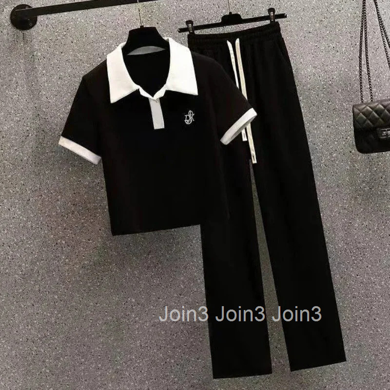 Womens T Shirts Short Sleeve Tee Clothes Plain Top Button Polo Neck Shirt with Collar Trend Luxury New Youth Summer 2025 Sale V