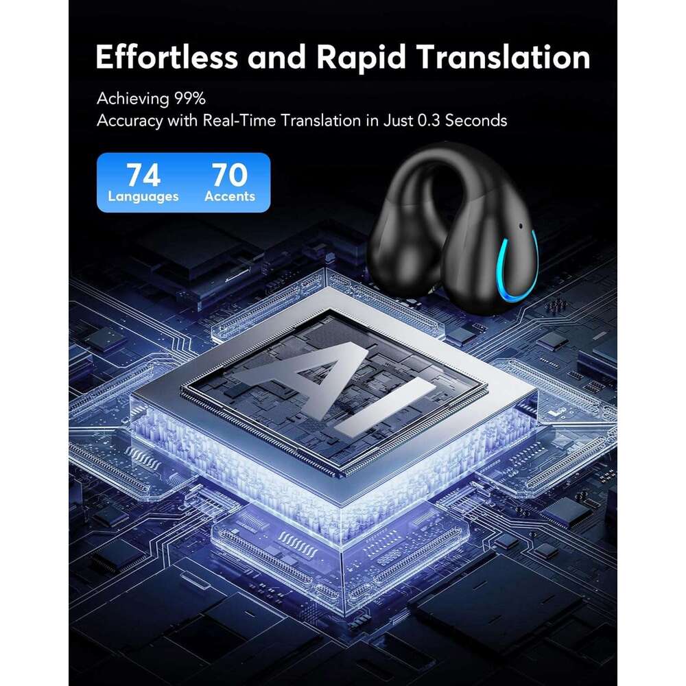 Boytond AI Translation Earbuds Real Time 144 Languages 60H Playtime Translator Ear Buds Audifonos Traductores Ingls Espaol Wireless Earphones Bluetoot