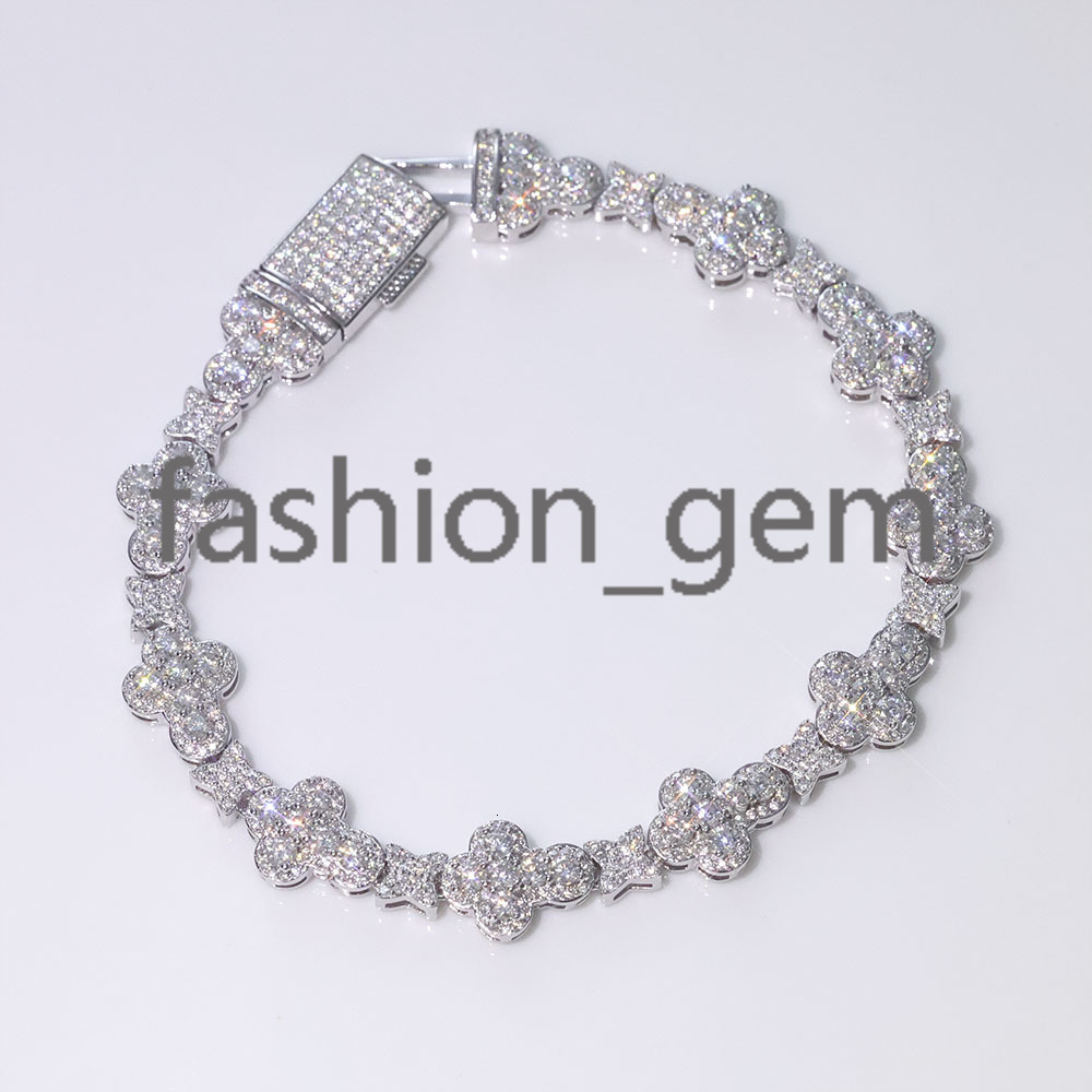 Moissanite Jewelry Cross Star Shaped Design Diamond Chain Can Pass Diamond Test 925 Sterling Silver Necklace for Men Women
