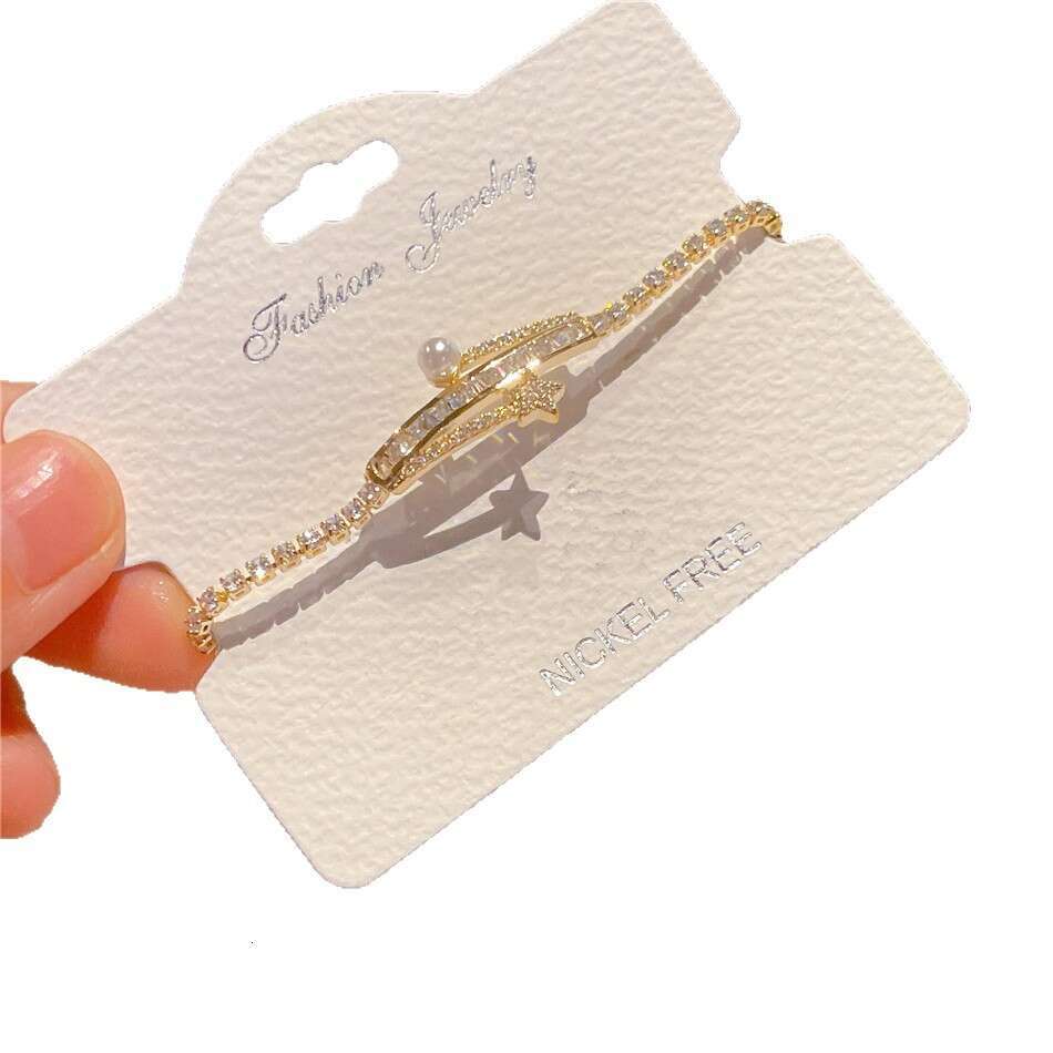 Gentle Style Micro-Inlaid Electroplated Real Gold 14K Pearl Elegant Versatile Hand Jewelry 2025 Bracelet for Women Fairy
