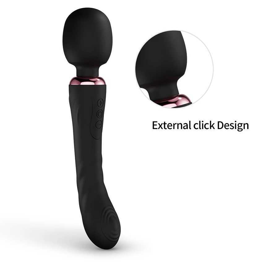 Powerful Dildo Vibrator Dual Motor Silicone Large Size Wand G-Spot Massager Sex Toys For Couples Clitoris Stimulator For Adults XJ250618