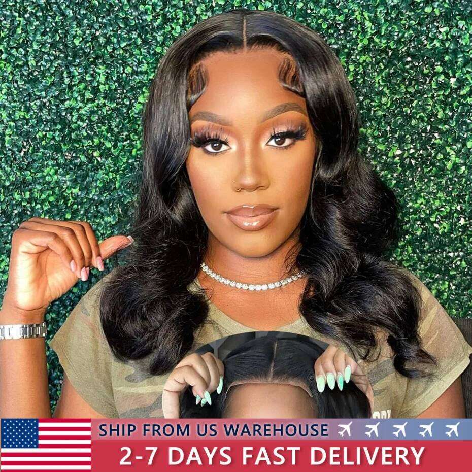 Wear Go Glueless Body Wave Front Human Hair Wigs for Black Women Plucked and Pre Cut 6x4 5x5 Lace Closure Wig