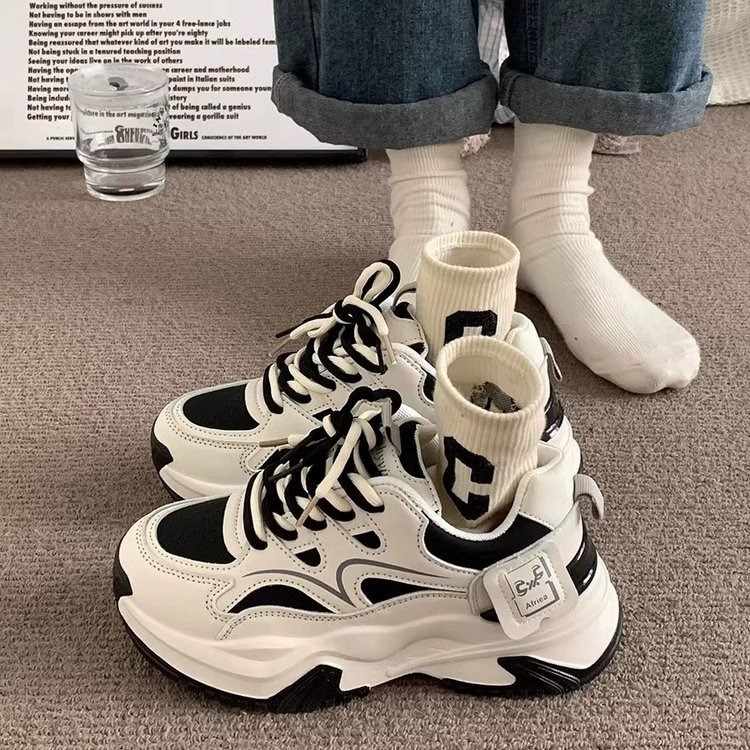 Trendy 2025 New Women's Casual Shoes Comfortable Wear-Resistant Casual Sports Shoes Student Flat Shoe Platform Sneakers Platform Tennis Female za