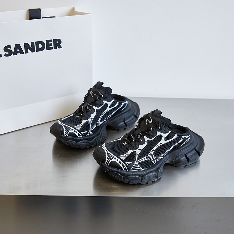 2025 New Nine Generation Summer Half Dad 3XL Dirty Women Vintage Shoes Sports Closed-Toe Slippers ddmythur