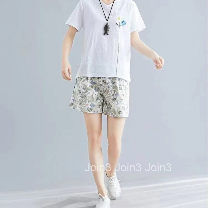 Woman Short Pants Elastic Waist Shorts for Women Print Home Elegant Wholesale Comfy Stretchy Summer Harajuku Fashion Elasticty