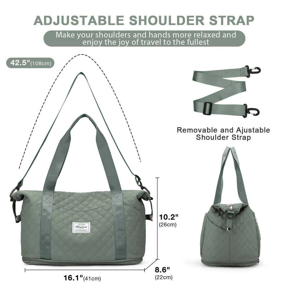 New Short Trip Women, Fashion Portable Travel Bag, Large Capacity Multi-Function Handheld Bag For Delivery, (Green)