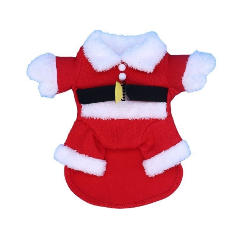 Designer Transformation Santa Claus Costume Dog Winter Warm Pet Apparel Cat Clothes