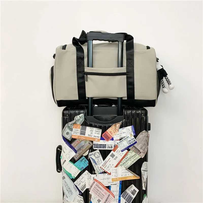 Customized large capacity single shoulder crossbody bag nylon waterproof travel bag basketball bag printed W250618