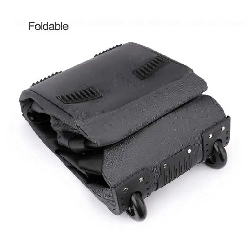 Foldable Wheeled Travel Bag Outdoor Camping Hiking Car Duffle Bags Luggage Moving Handbag Large Sport Fitness Storage Backpack W250618