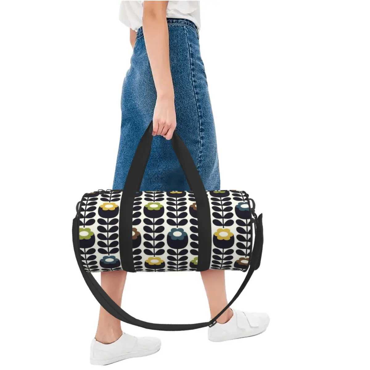 Orla Kiely Travel Bag Colorful Leaf Print Luggage Gym Bag Couple Custom Large Colorful Sports Fitness Bags Oxford Handbags W250618
