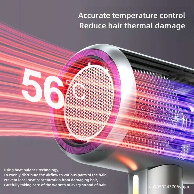 2025 New Foldable 100 Million Negative Ion Blue Care Constant Temperature Power High Speed Hair Dryer