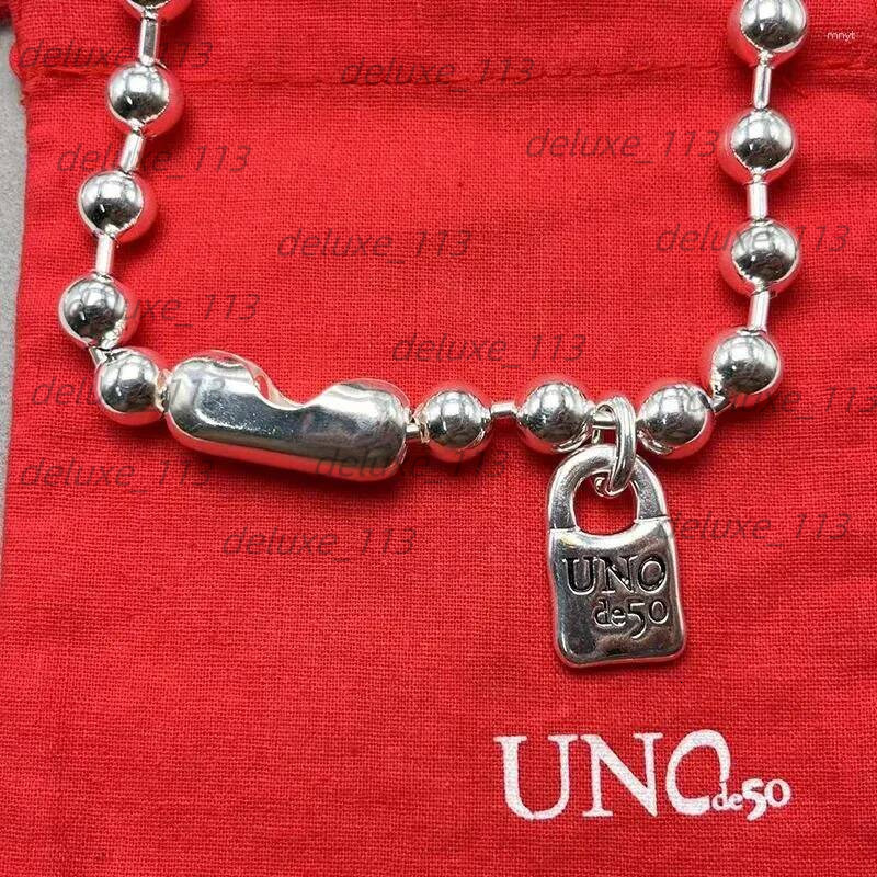 Pendants Premium Unode50 Geometric Chain Necklace Women Vintage Jewelry Brand Girls Holiday Memorial Banquet