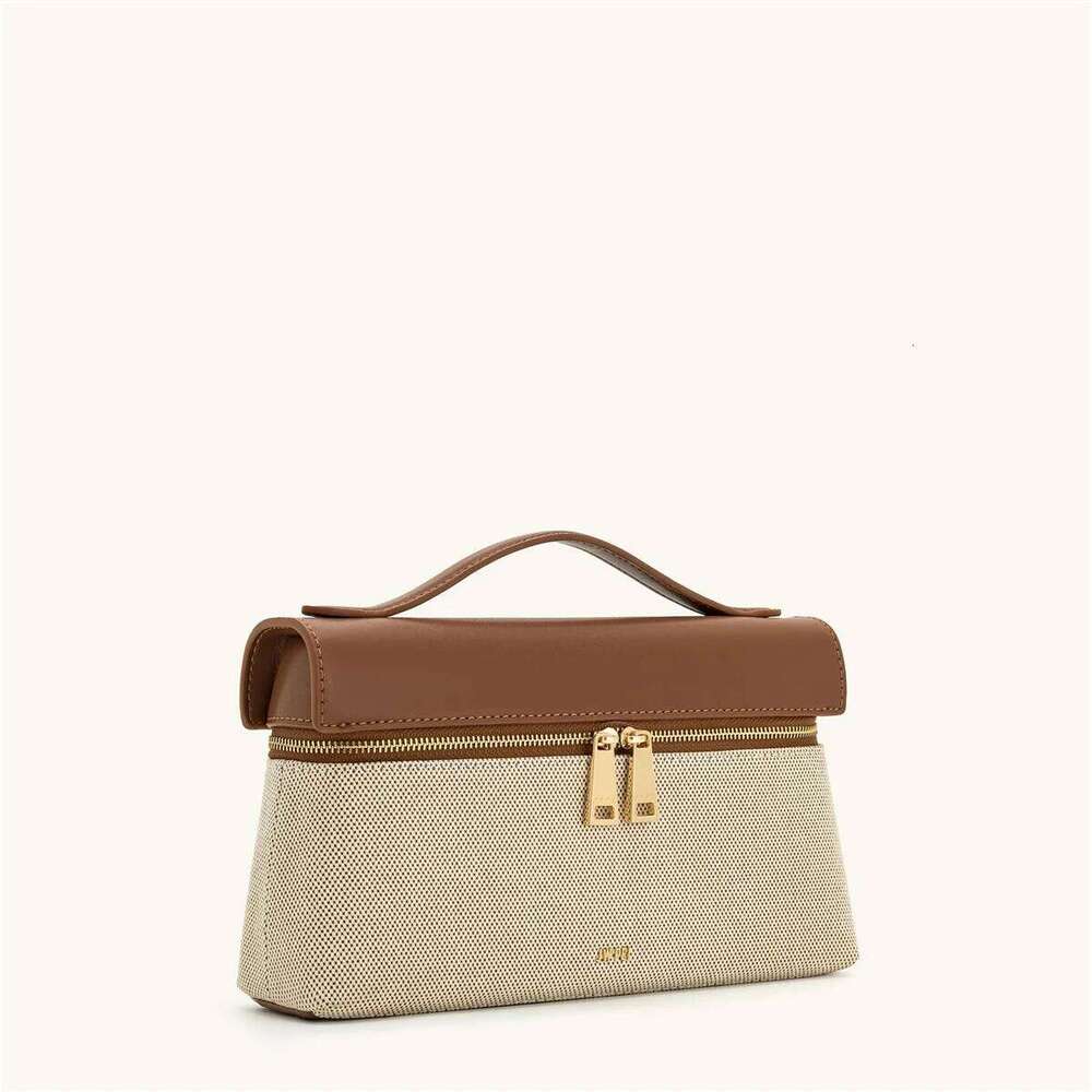 JW PEI 2025 New Thea Women's Genuine Leather Handbag Lunchbox Style Top Handle Crossbody Bag Commuter-Friendly Shoulder Fashion