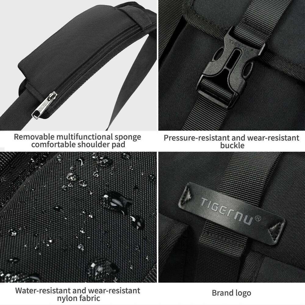 Tigernu 2025 Fashion Messenger Steeet Shoulder For 13.3inch Laptop Daily Commuting Crossbody Bag Outsoor Cycling