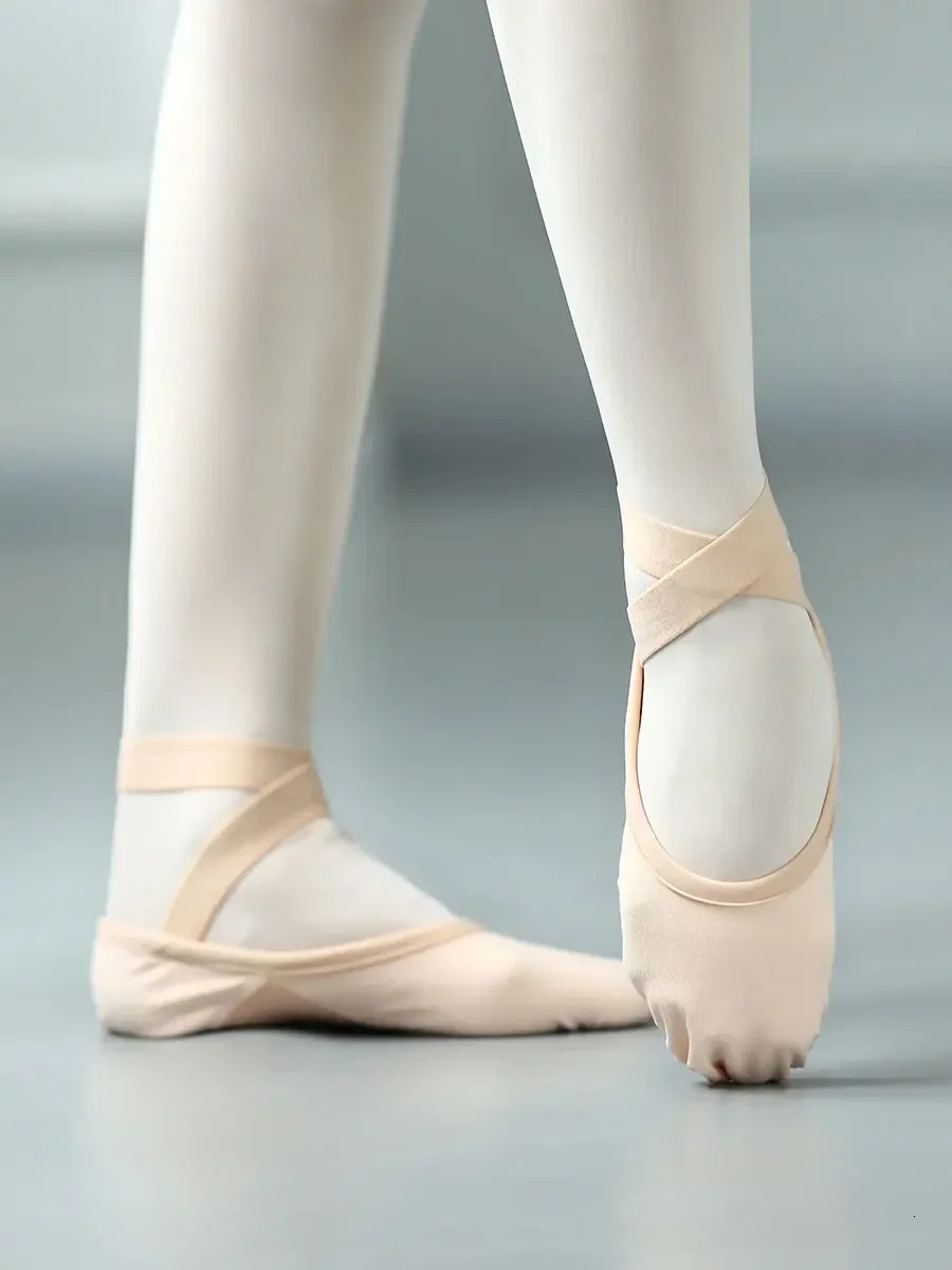 Girl Womens Professional Full Elastic Cloth Multiple Wearing Way Exercise Dancing Shoe Adult Cat Claw Ballet Dance Shoes 250613