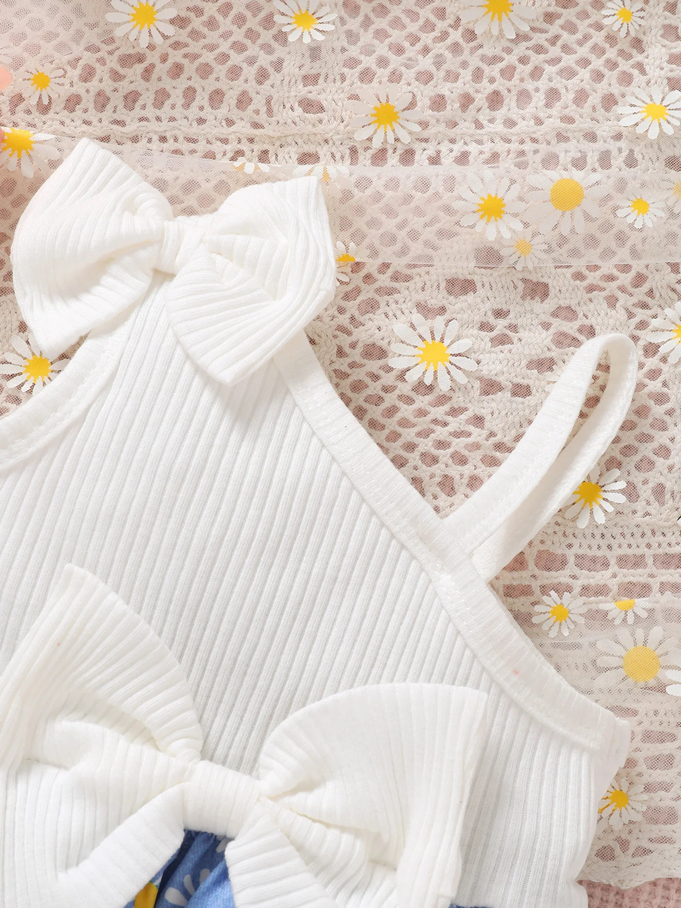 Fashionable Baby Girl Summer Diagonal Shoulder Cute Sunflower Dress 250617