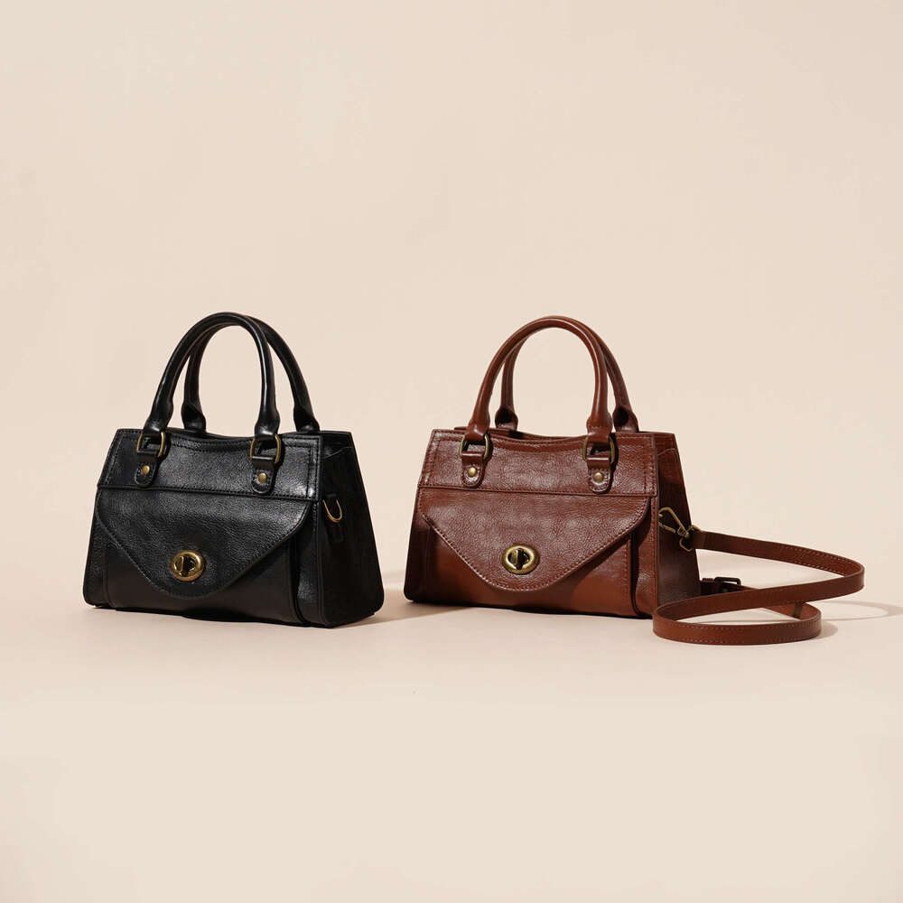 Women's Bag Crossbody Handbag Briefcase Genuine Leather 2025 New Cowhide Trendy Versatile Fashion