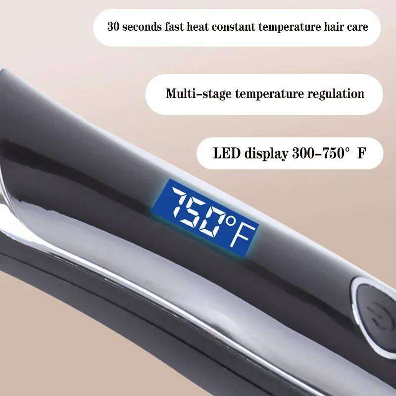 Electric Straightener Curler Wet Dry Use Hot Heating For Straight Hair Comb