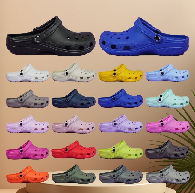 designer sandalscroc clogs sliders Sandale waterproof summer beach outdoor shoes balck white pink sdfd women kids men slides slippers