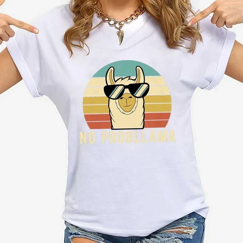 Printed T-shirt Fashion Creative Design T Shirt Female Casual Crew Neck Loose Y2k Short Sleeve 2025 New