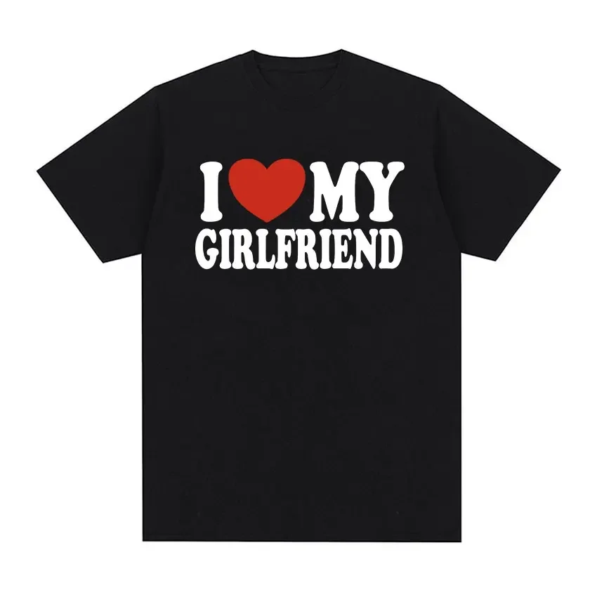 My Gf Bites Fun Pattern T-shirt Women's Beautiful Fashion High Quality T-shirt Summer Casual Extra Large T-shirt