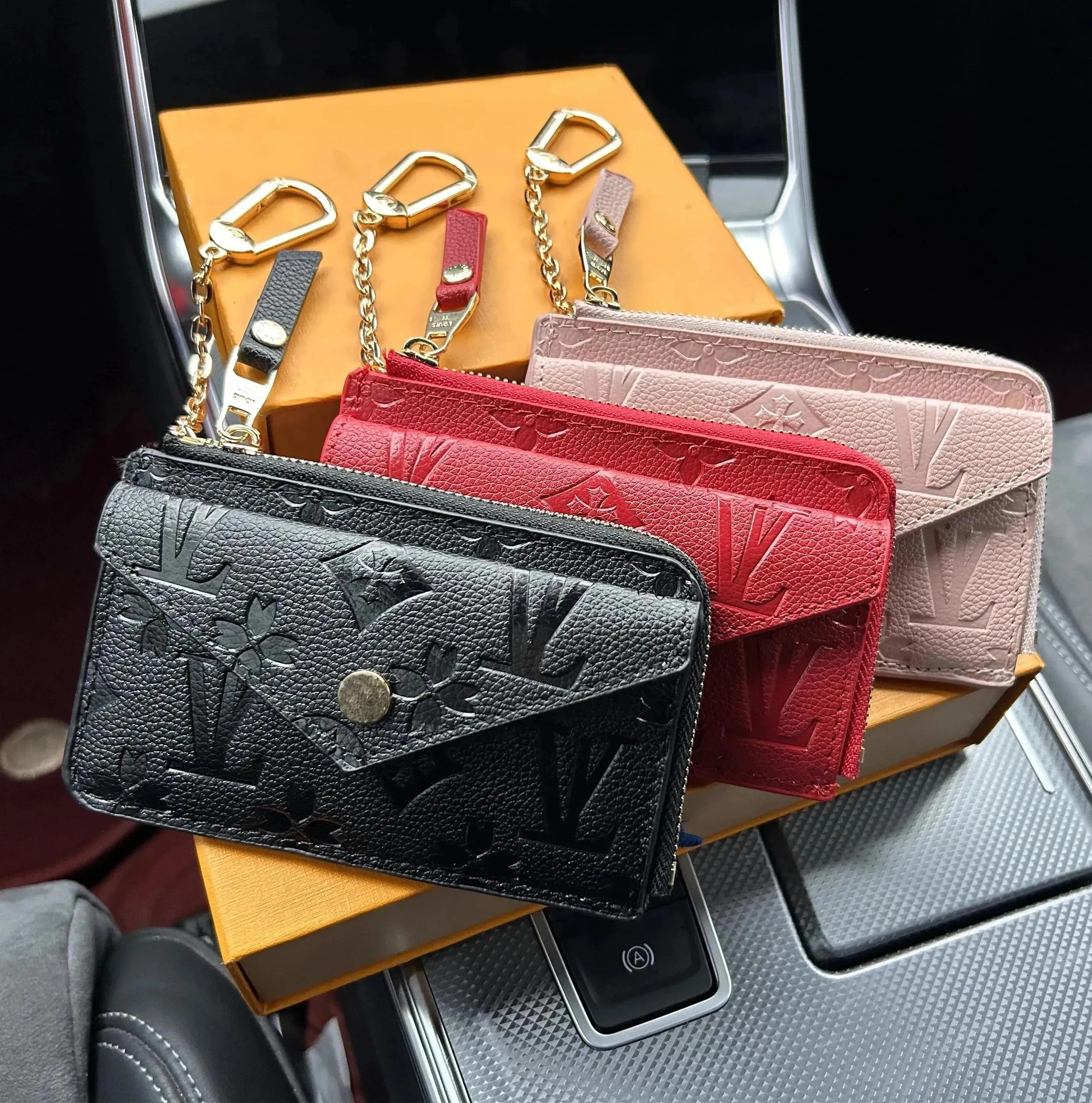 Designer Wallet Womens Mini Zippy Organizer Bag Credit Card Holder Coin Purse Key Pouch Purses Keychain wallet Clutch with out Box M69431