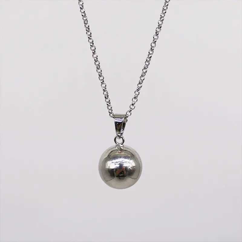 Harmony Ball Necklace Brilliant Pregnancy Safe Radiation-Free Chime Bola Pendant 40 Long Chain Necklace for Mother Baby Jewelry W250618