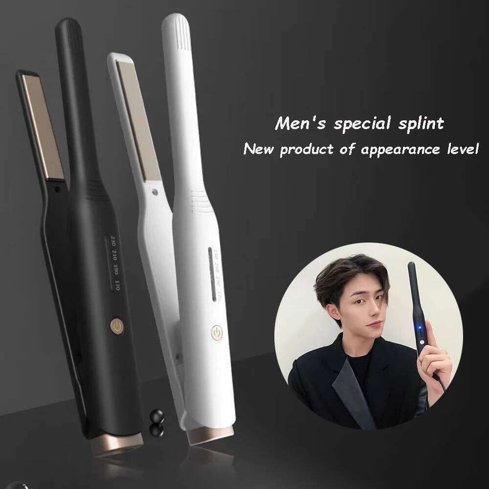 Men's Special Straightening And Curling Short Beard Flat Iron Styling Tool Electric Hair Clamp Straightener