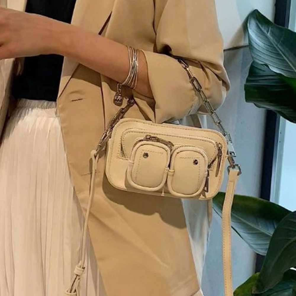 Punk Leopard Handbags Designer Chains Crossbody Bags for Women 2023 Luxury Serpentine Shoulder Bag Female Tote Clutch Purses New B250618
