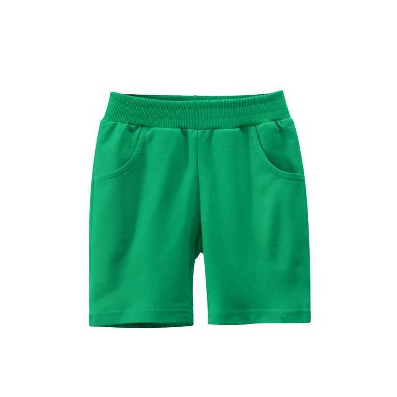 2024 Summer Children Boys Shorts Pants 100% Cotton Solid Color Sport Casual Knickers for 1-9 Years Kids Boys GirlsC250617