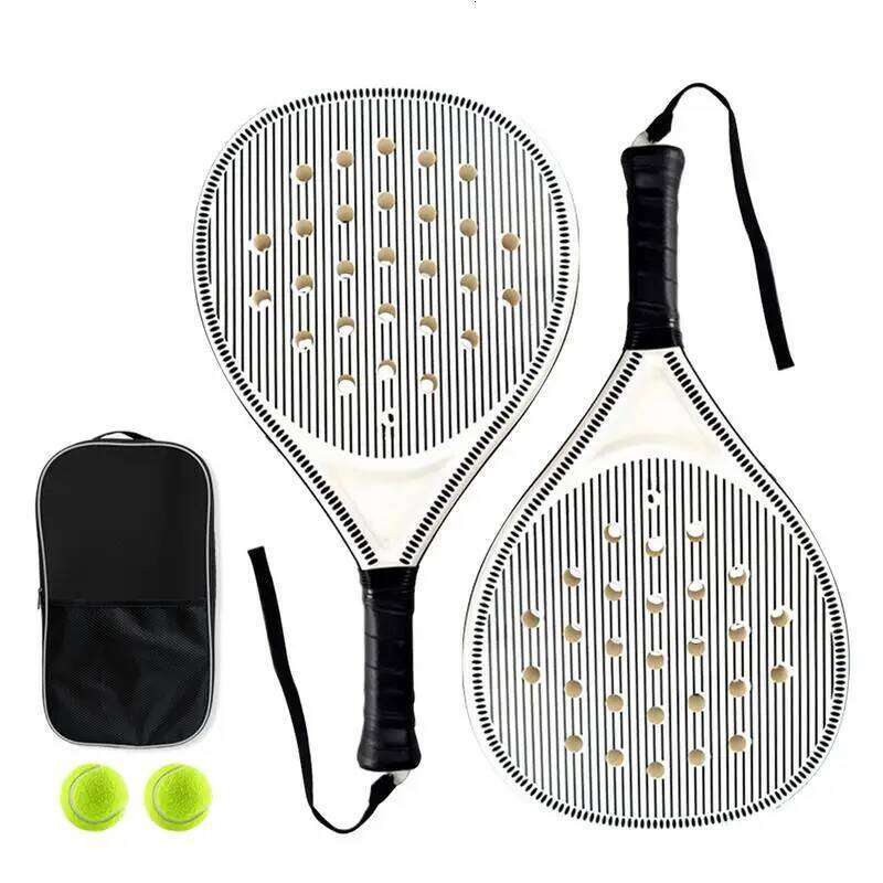 Beach Paddles Tennis Paddle Racket Optimized Airflow Holes Convenient Sports Training Racquets For Kids Adult Children Travel