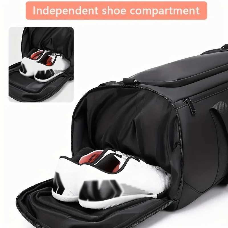 Large Capacity Travel Duffel Bag - Durable Oxford Cloth Spacious Stylish Overnight Sports Gym Bag with Multiple Compartments W250618