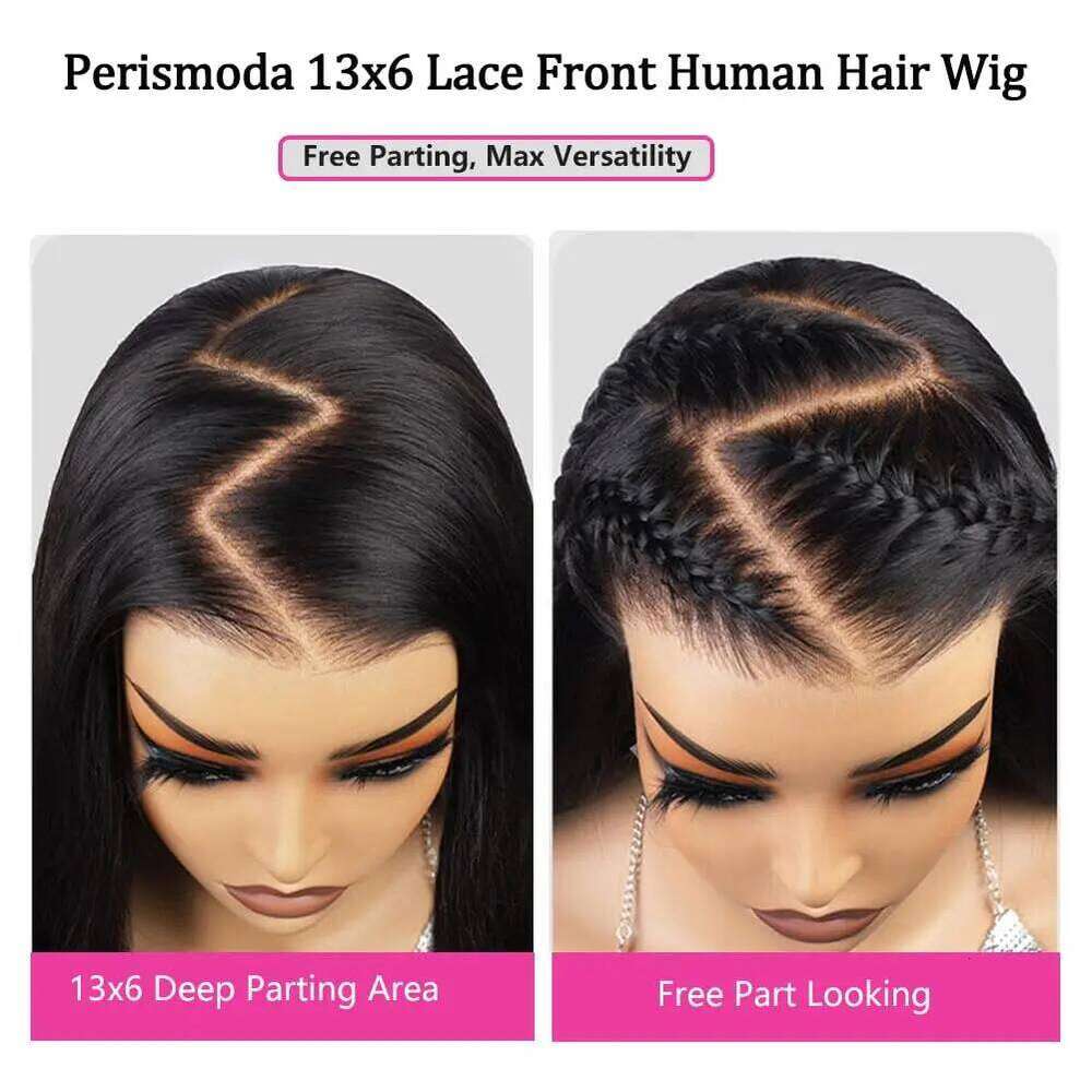 PerisModa 13x6 HD Lace Frontal Wig Body Wave Transparent Ombre 13x4 Front Brazilian 7x5 Glueless Wear And To Go Closure Wigs