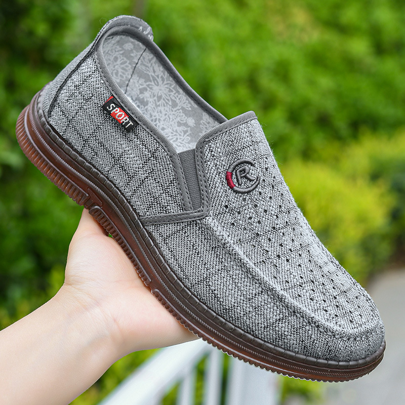 Old Beijing Cloth Men S Slip On Fashion Versatile Summer Mesh Casual Shoes Non Slip Wear Resistant Soft Sole Comfortable Lazy Shoes Ddmysaturn