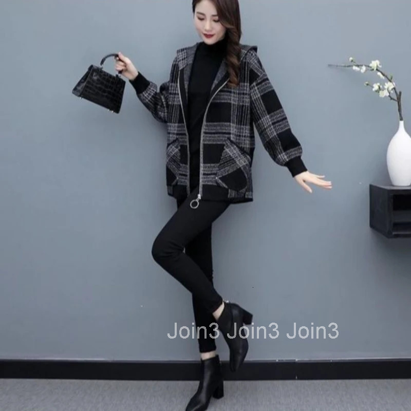 Female Coat Korean Style Womens Wool Blends Jackets Zip-up New Products Clothing Promotion 2025 Trend Long Sleeve Sale Lined