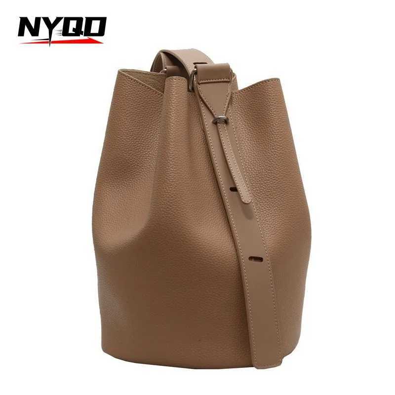 PU Leather Shoulder Crossbody Bag for Women Popular Designer Fi Fem Large Capacity Bucket Handbag Underarm Bag B250618