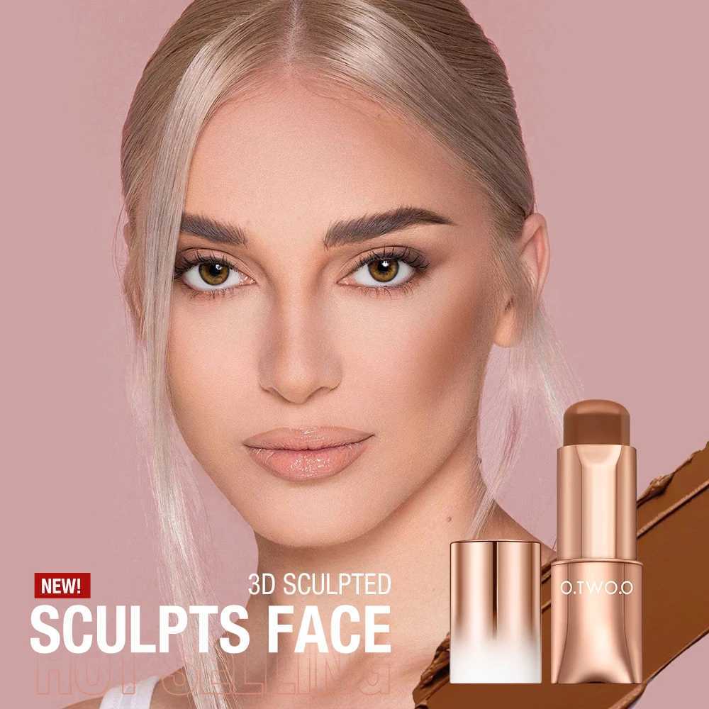 O.TWO.O Contour Stick Cream Long-wear Lightweight Brighten Stick Easy to Sculpt Face Concealer Bronzer Contouring Makeup Pen XJ250618