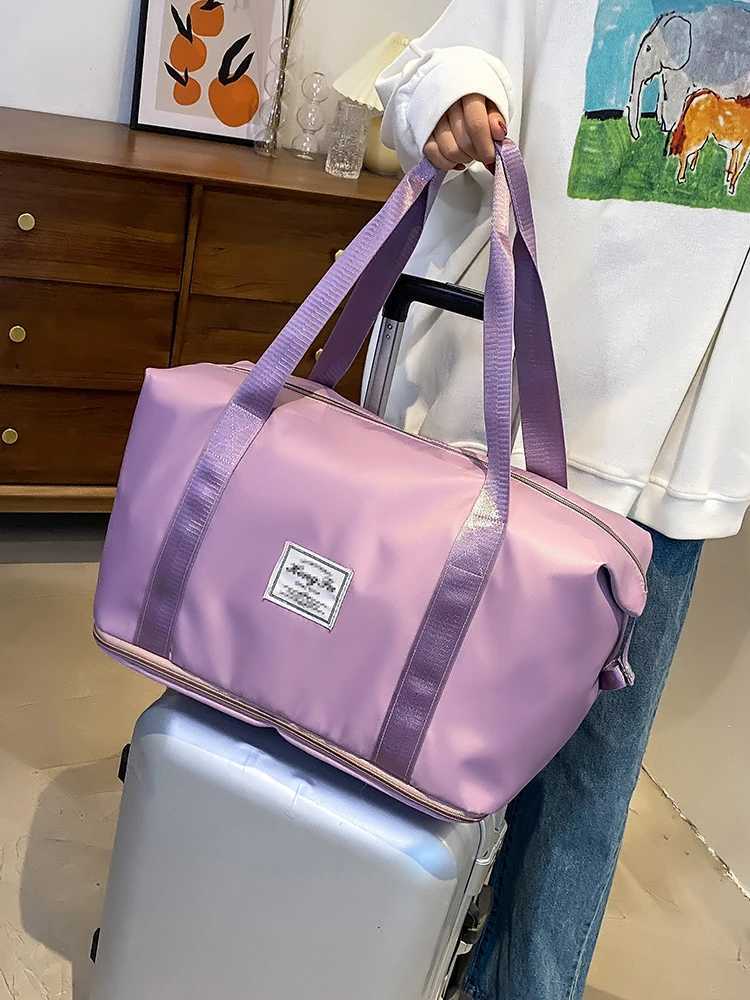 UNIXINU Carry On Travel Duffle Bag Nylon Waterproof Sports Gym Tote Bags for Women Large Capacity Storage Luggage Handbag W250618