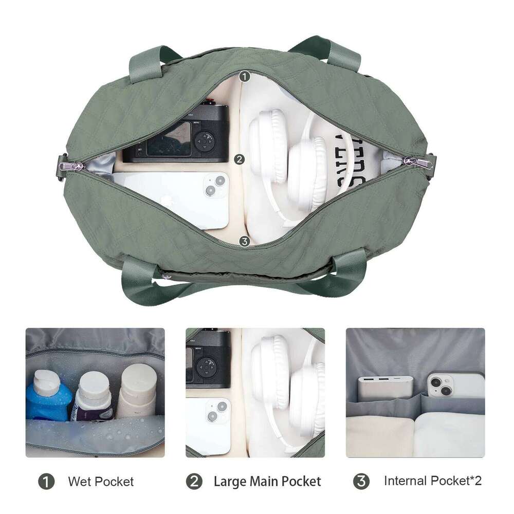 New Short Trip Women, Fashion Portable Travel Bag, Large Capacity Multi-Function Handheld Bag For Delivery, (Green)