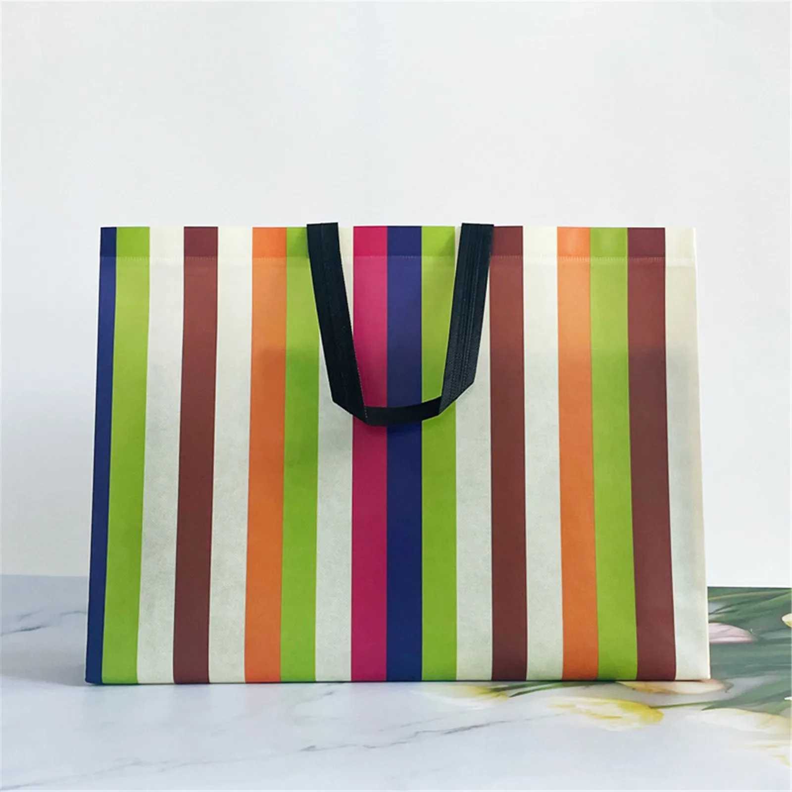 New Wen Foldable Shopping Bag Reusable Eco Tote Pouch Large N-woven Shopper Bags Travel Grocery Shopping Bags B250618