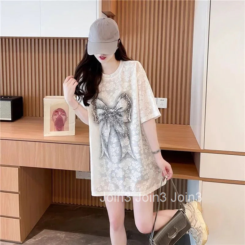 Sequin Woman Tops Graphic T Shirt for Women Cheap Clothes Trending Clothing Sales Korean Japanese Vintage Streetwear Style Yk2