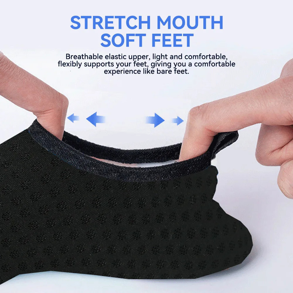 Quick Dry Water Shoes Rubber Sole Diving Shoes Unisex Beach Swimming Diving Socks Non-Slip Seaside Surfing Adult Kids Sock Shoes 250613