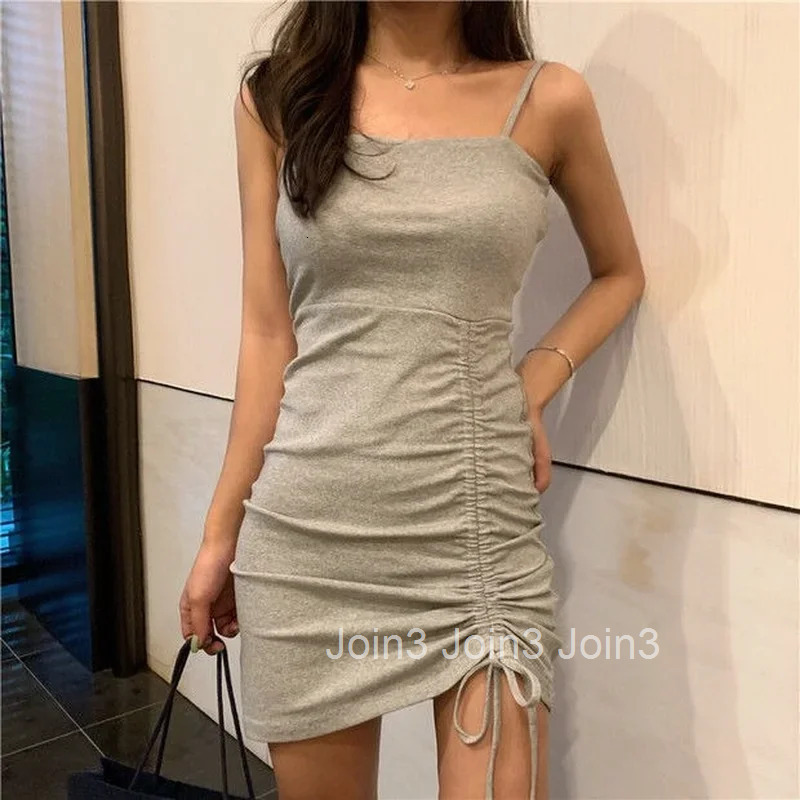 Dresses for Women 2025 Bandage Clothes Tight Woman Dress Bodycon Mini Slip Sundress Short Night Club New In Retro Trendy Hot Y2k