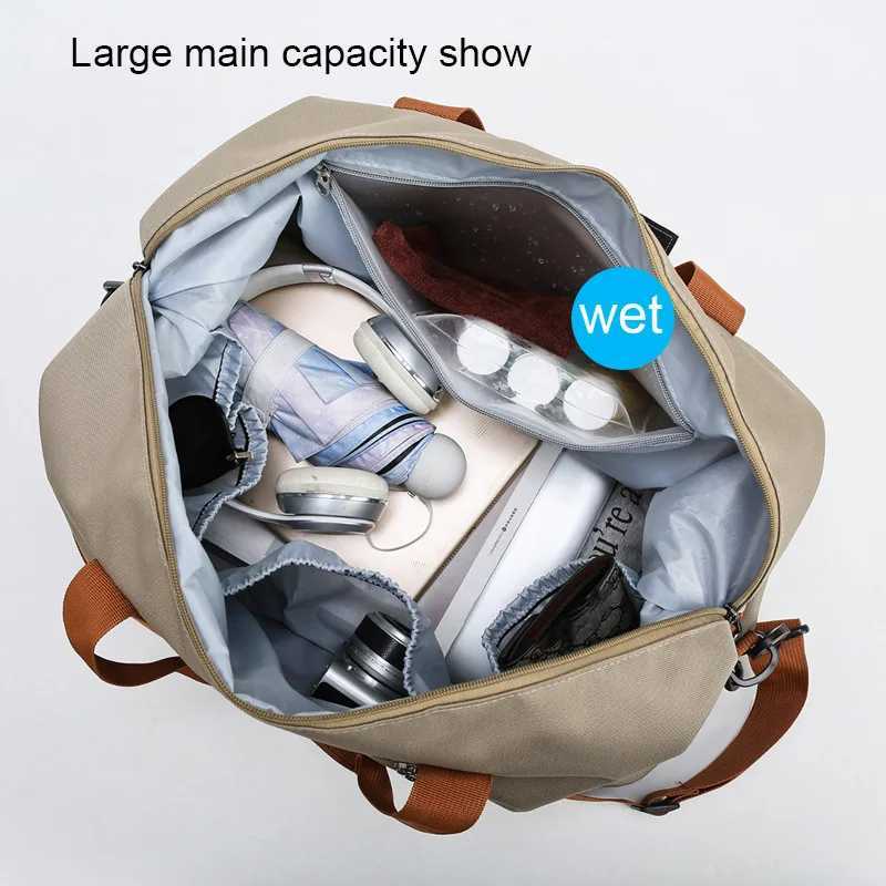 Travel Gym Bag Short-distance Luggage Portable Fitness Bags Shoulder Crossbody Chest Bag Handbags Duffle Carry On Weekender Bag W250618