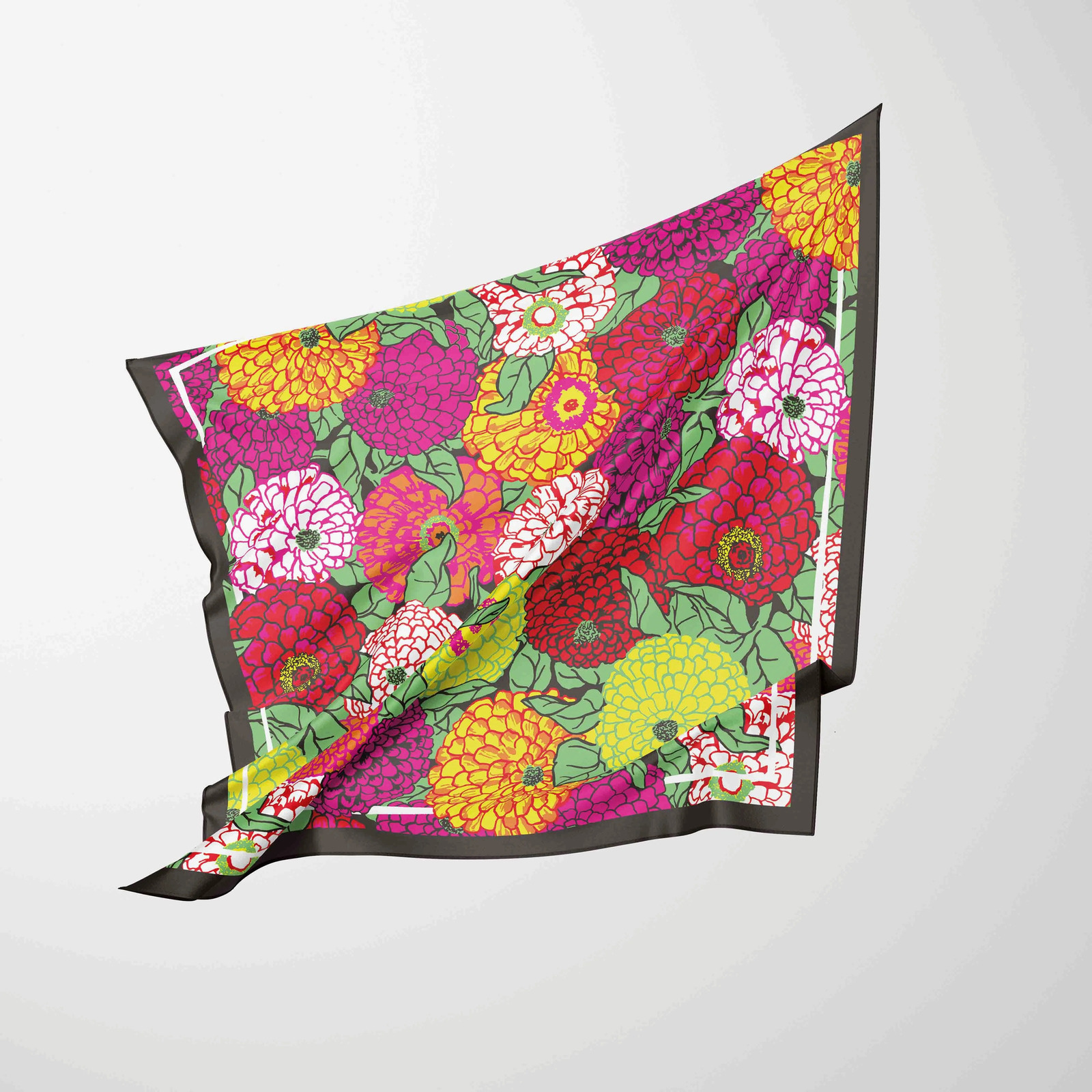 70cm*70cm Womens Silk Satin 2025 Hair Scarves Fashion Square Printed Headscarf Accessories Scarf Headband 250617