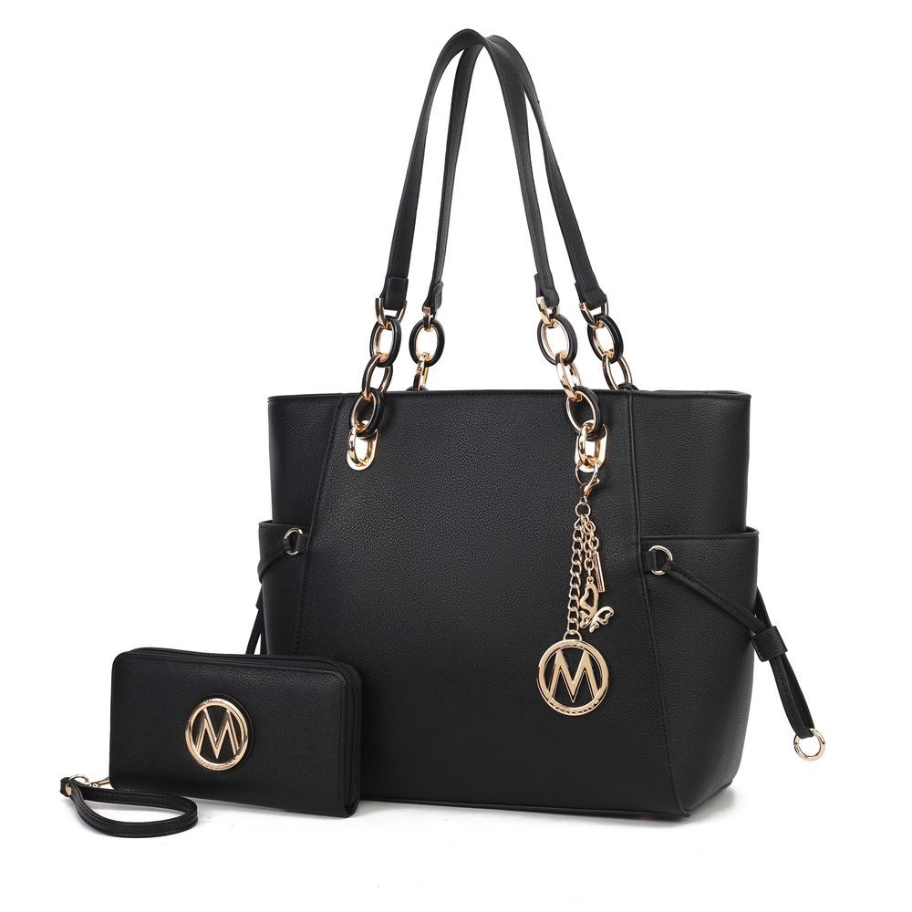 Designer Bag MKF Collection Yale Tote Women's Bag with Wallet Handbag Purse by Mia K Collection Tote Bag for Women Large Top Handle Handbag Fashi