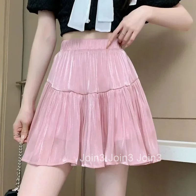 Short High Waist Mini Patchwork Ruffle Skirts for Women Premium Clothing Trend 2025 Korean Fashion New in Stylish V Woman Skirt